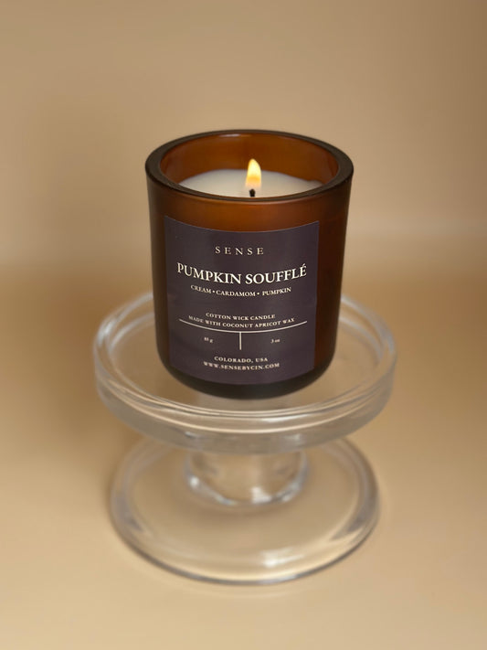 Mini Pumpkin Soufflé Candle - 3 oz. Cotton Wick