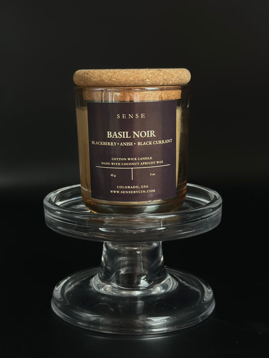 Mini Basil Noir Candle (Formerly Blackberry Absinthe) - 3 oz. Cotton Wick