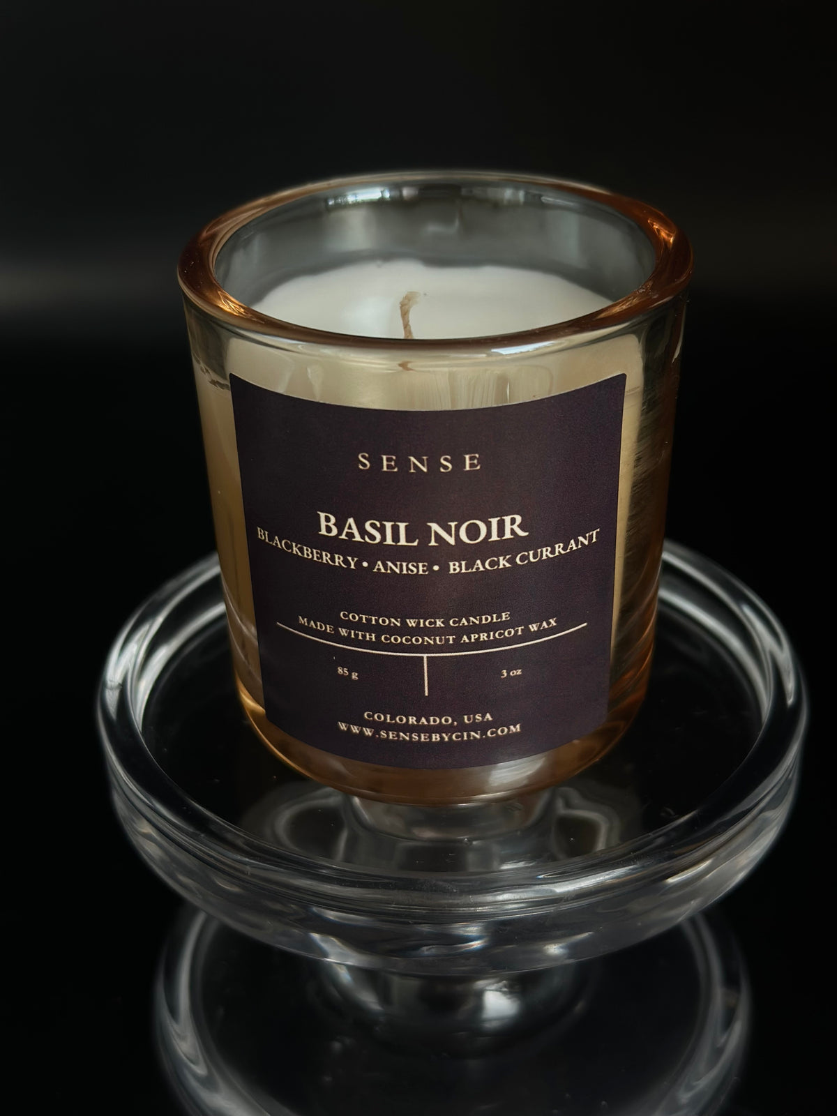 Mini Basil Noir Candle (Formerly Blackberry Absinthe) - 3 oz. Cotton Wick