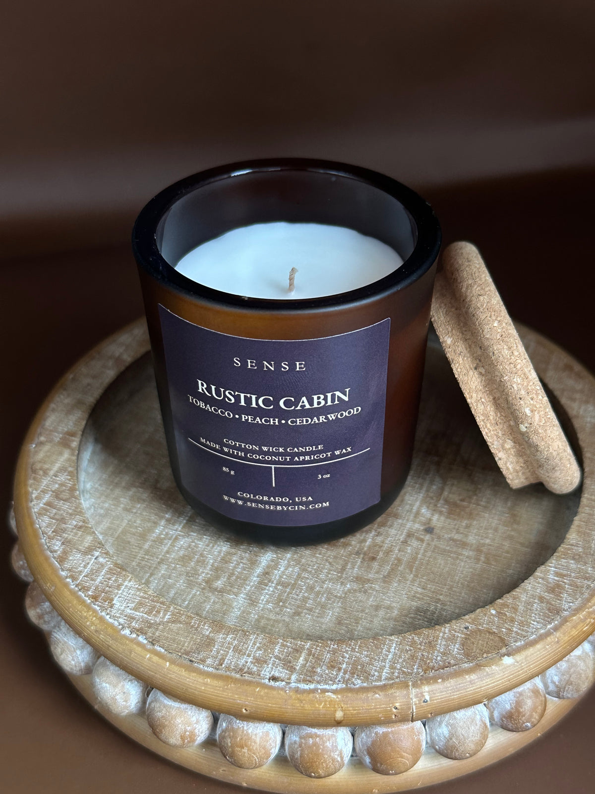 Mini Rustic Cabin Candle - 3 oz. Cotton Wick