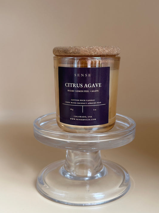 Mini Citrus Agave Candle - 3 oz. Cotton Wick