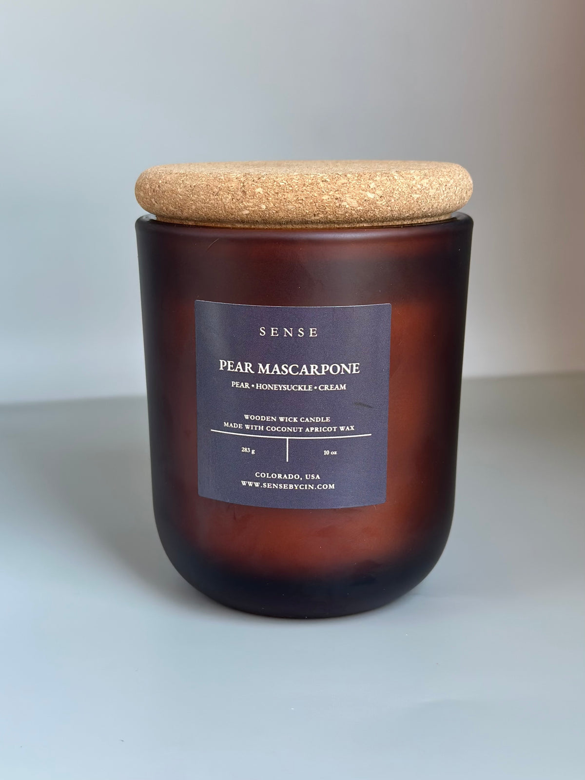 Pear Mascarpone Wooden Wick Candle - 10 oz.