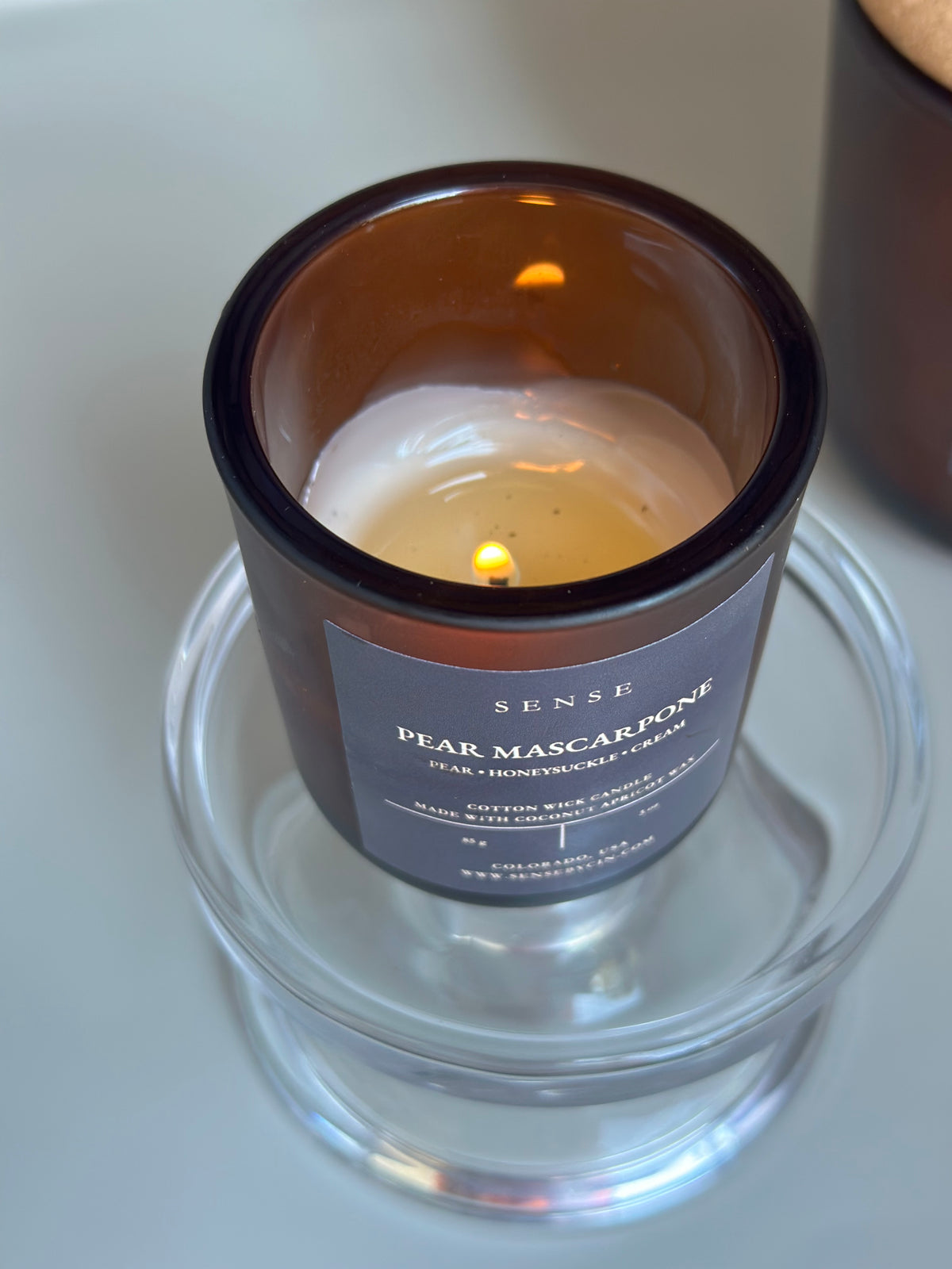 Mini Pear Mascarpone Candle - 3 oz. Cotton Wick