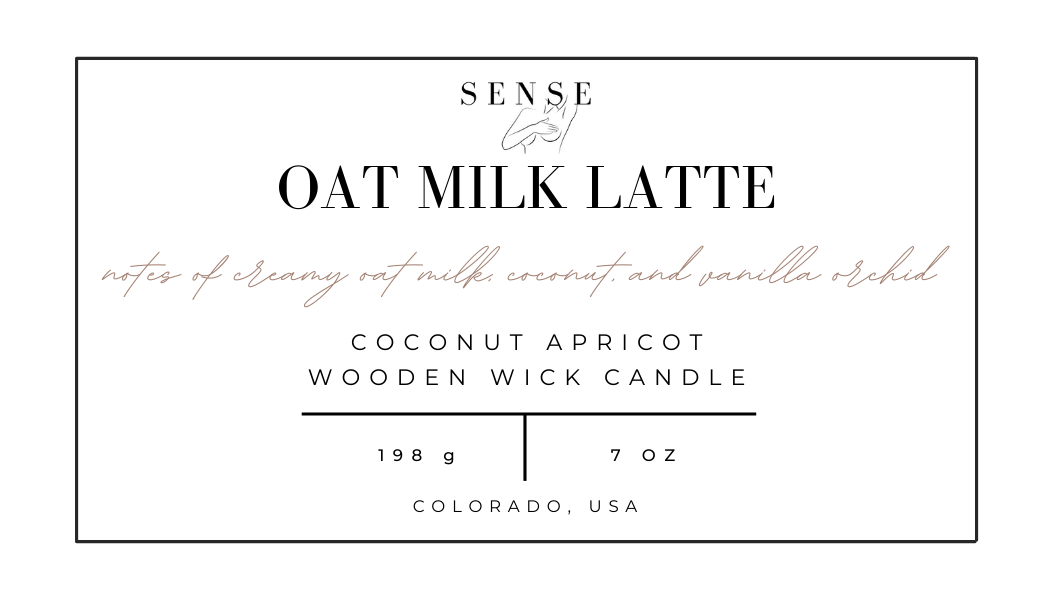 Oat Milk Latte Wooden Wick Candle