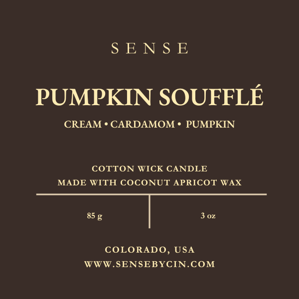Mini Pumpkin Soufflé Candle - 3 oz. Cotton Wick